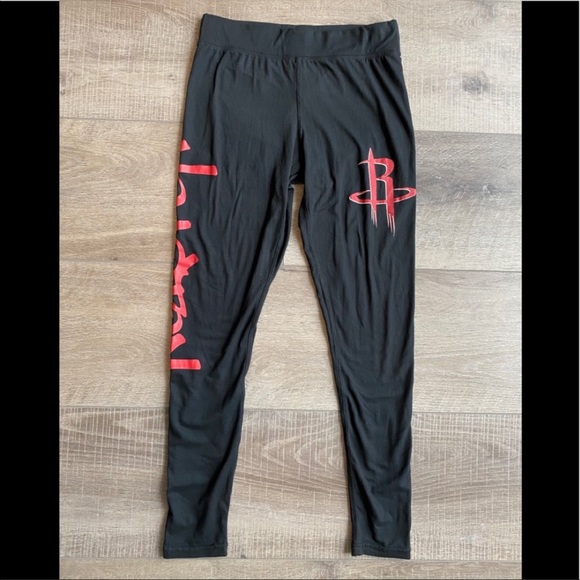NBA Houston Rockets Leggings in Black Size Small - Picture 1 of 6
